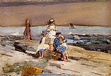 Children on the Beach by Winslow Homer